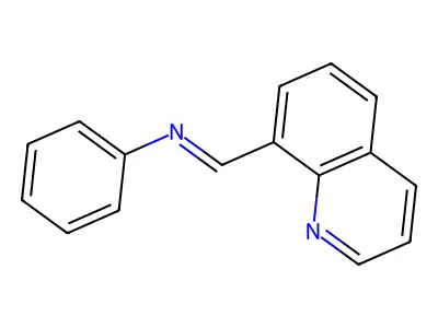N-(8-Quinolinylmethylene)benzenamine structure