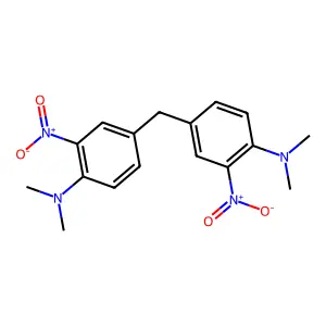4,4'-methylenebis[N,N-dimethyl-2-nitroaniline] structure