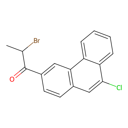 2-Bromo-1-(9-chlorophenanthren-3-yl)propan-1-one structure