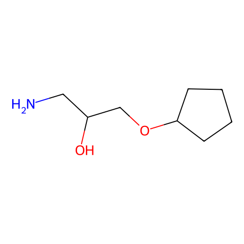 2-Propanol, 1-amino-3-(cyclopentyloxy)- structure