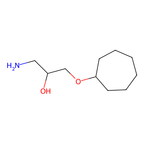 1-Amino-3-(cycloheptyloxy)-2-propanol structure