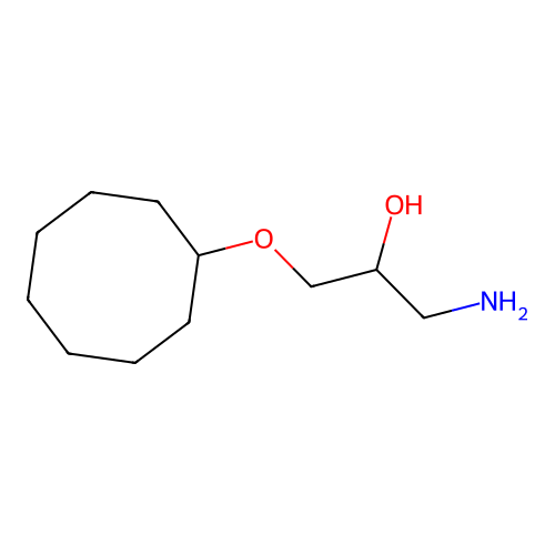 1-Amino-3-(cyclooctyloxy)propan-2-ol structure