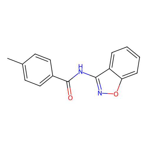 N-(1,2-benzoxazol-3-yl)-4-methylbenzamide structure