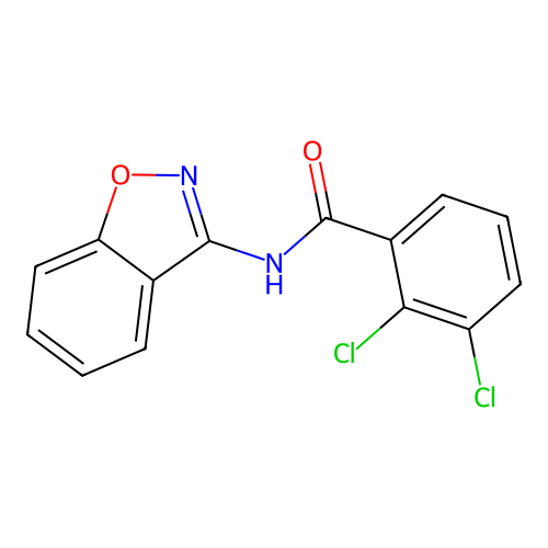 N-(1,2-benzoxazol-3-yl)-2,3-dichlorobenzamide structure