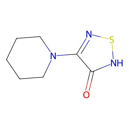 4-(Piperidin-1-yl)-1,2,5-thiadiazol-3-ol891028867 structure