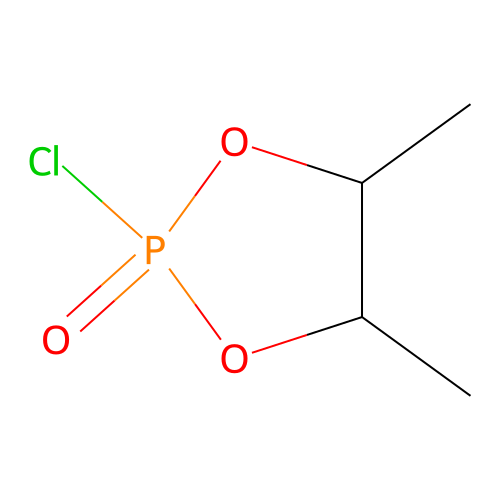 (4R,5R)-2-Chloro-4,5-dimethyl-1,3,2-dioxaphospholane 2-oxide structure