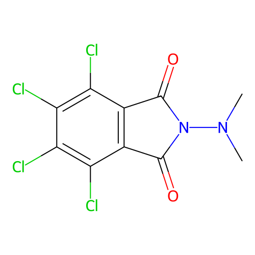 4,5,6,7-Tetrachloro-2-(dimethylamino)-1H-isoindole-1,3(2H)-dione structure