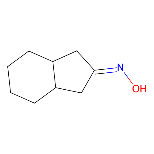 2H-Inden-2-one, octahydro-, oxime structure