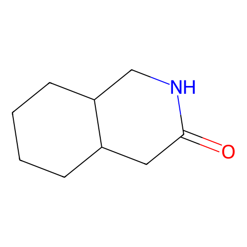 Perhydro-3-isoquinolinone structure