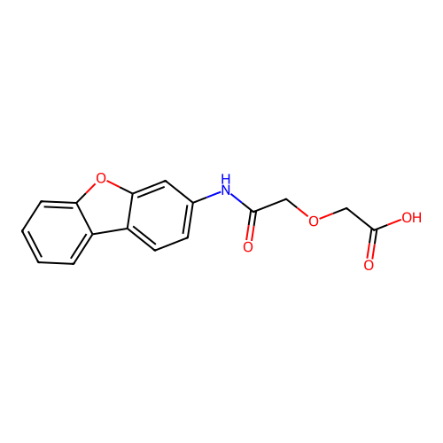[2-(Dibenzo[b,d]furan-3-ylamino)-2-oxoethoxy]acetic acid structure
