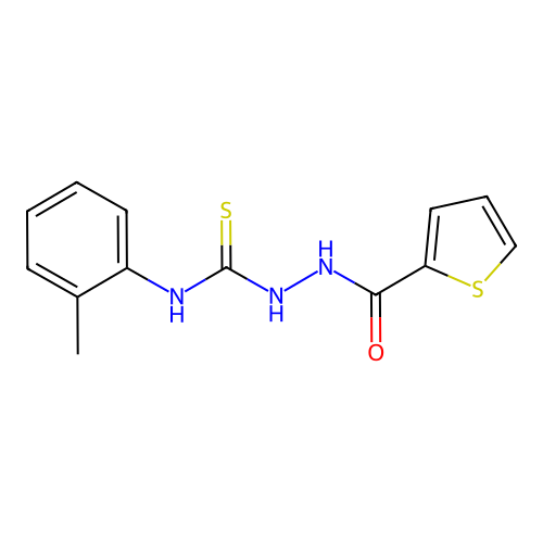 4-(2-Methylphenyl)-1-(thiophene-2-carbonyl)thiosemicarbazide structure