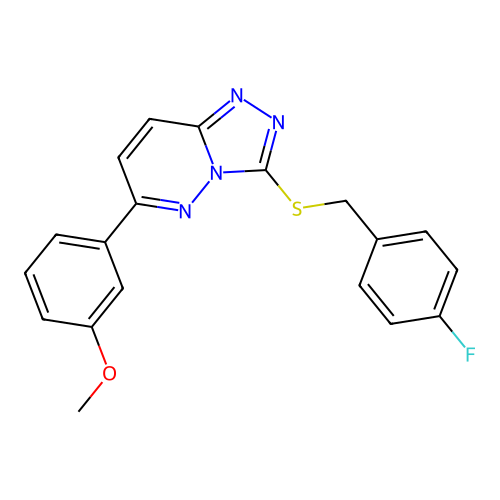 3-((4-Fluorobenzyl)thio)-6-(3-methoxyphenyl)-[1,2,4]triazolo[4,3-b]pyridazine structure