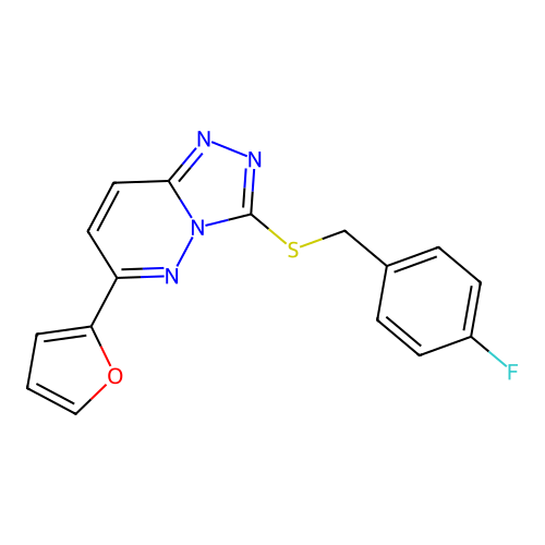 3-((4-Fluorobenzyl)thio)-6-(furan-2-yl)-[1,2,4]triazolo[4,3-b]pyridazine structure