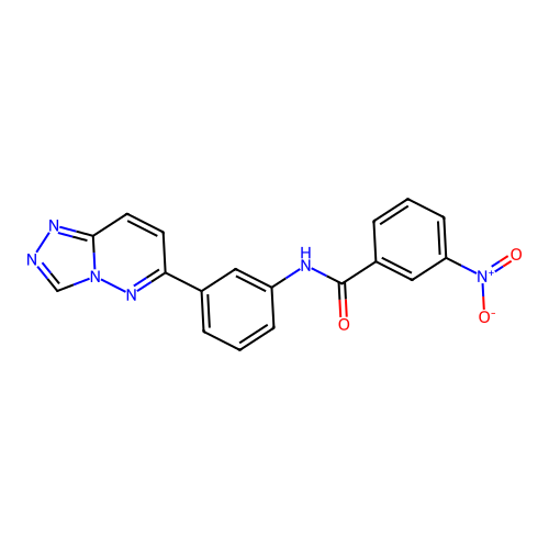 3-nitro-N-(3-{[1,2,4]triazolo[4,3-b]pyridazin-6-yl}phenyl)benzamide structure