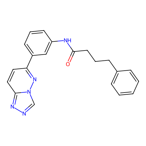 4-phenyl-N-[3-([1,2,4]triazolo[4,3-b]pyridazin-6-yl)phenyl]butanamide structure