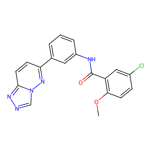 5-chloro-2-methoxy-N-[3-([1,2,4]triazolo[4,3-b]pyridazin-6-yl)phenyl]benzamide structure