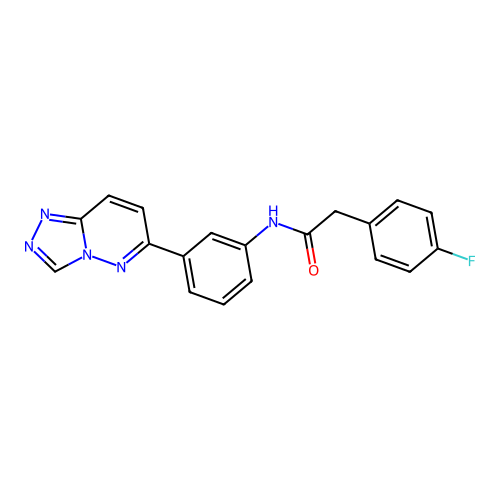 N-(3-([1,2,4]triazolo[4,3-b]pyridazin-6-yl)phenyl)-2-(4-fluorophenyl)acetamide structure