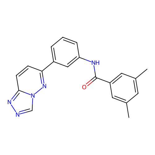 3,5-dimethyl-N-(3-{[1,2,4]triazolo[4,3-b]pyridazin-6-yl}phenyl)benzamide structure