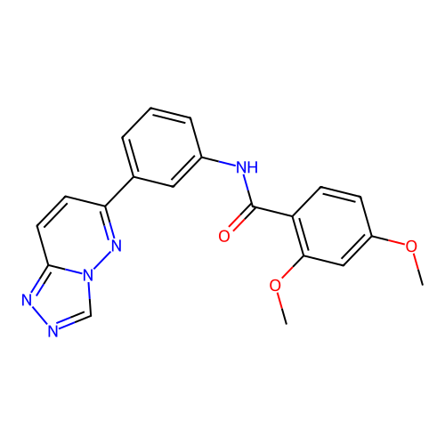 2,4-dimethoxy-N-(3-{[1,2,4]triazolo[4,3-b]pyridazin-6-yl}phenyl)benzamide structure