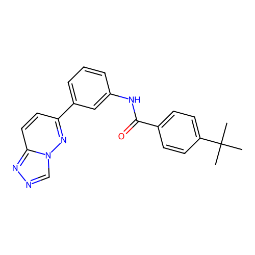 4-tert-butyl-N-(3-{[1,2,4]triazolo[4,3-b]pyridazin-6-yl}phenyl)benzamide structure