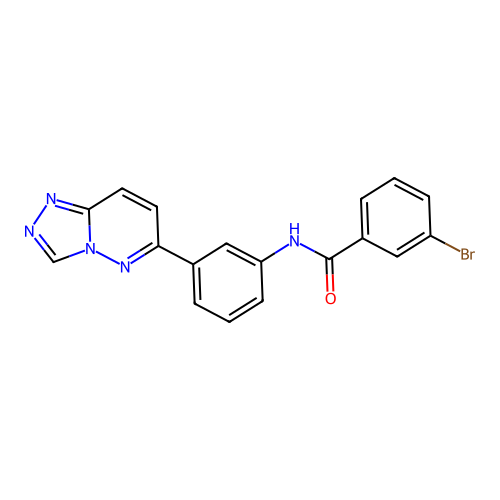 3-bromo-N-[3-([1,2,4]triazolo[4,3-b]pyridazin-6-yl)phenyl]benzamide structure