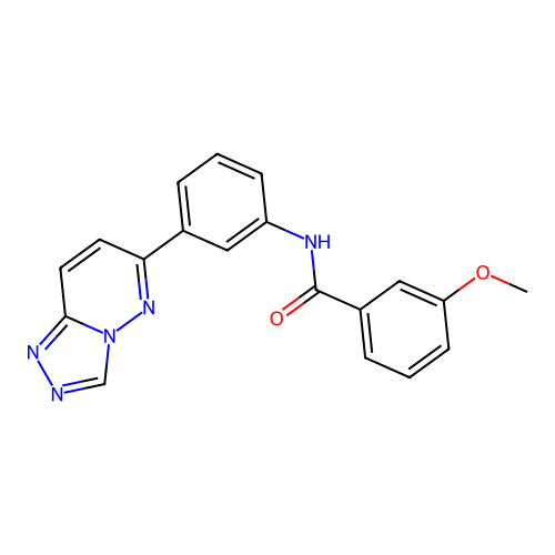3-methoxy-N-[3-([1,2,4]triazolo[4,3-b]pyridazin-6-yl)phenyl]benzamide structure