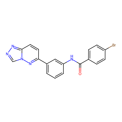 4-bromo-N-(3-{[1,2,4]triazolo[4,3-b]pyridazin-6-yl}phenyl)benzamide structure