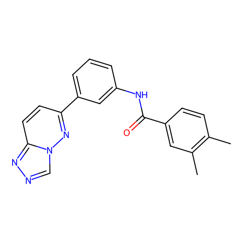 3,4-dimethyl-N-(3-{[1,2,4]triazolo[4,3-b]pyridazin-6-yl}phenyl)benzamide structure