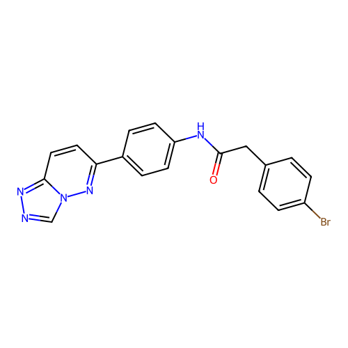 N-(4-([1,2,4]triazolo[4,3-b]pyridazin-6-yl)phenyl)-2-(4-bromophenyl)acetamide structure