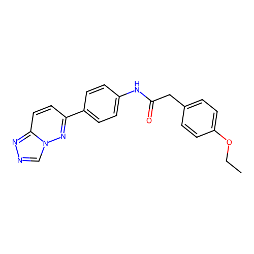2-(4-ethoxyphenyl)-N-(4-{[1,2,4]triazolo[4,3-b]pyridazin-6-yl}phenyl)acetamide structure