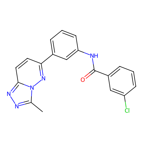 3-chloro-N-(3-(3-methyl-[1,2,4]triazolo[4,3-b]pyridazin-6-yl)phenyl)benzamide structure