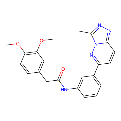 2-(3,4-dimethoxyphenyl)-N-(3-(3-methyl-[1,2,4]triazolo[4,3-b]pyridazin-6-yl)phenyl)acetamide structure