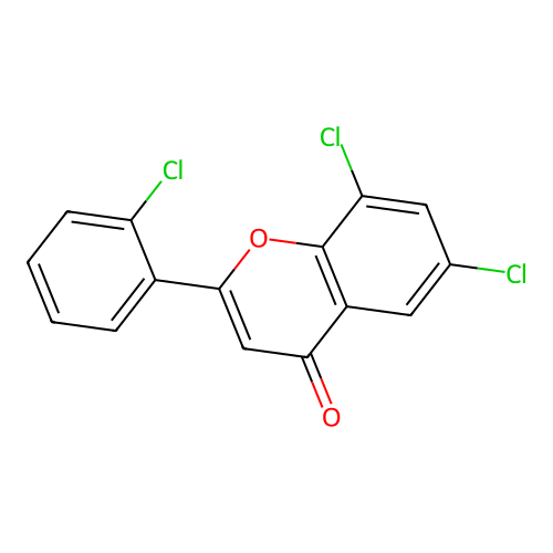 6,8-Dichloro-2-(2-chlorophenyl)chromen-4-one structure