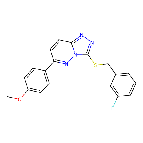 3-((3-Fluorobenzyl)thio)-6-(4-methoxyphenyl)-[1,2,4]triazolo[4,3-b]pyridazine structure