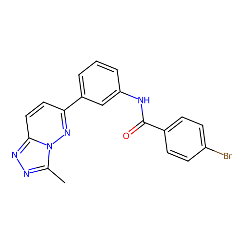 4-bromo-N-(3-(3-methyl-[1,2,4]triazolo[4,3-b]pyridazin-6-yl)phenyl)benzamide structure