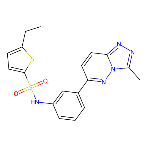 5-ethyl-N-(3-(3-methyl-[1,2,4]triazolo[4,3-b]pyridazin-6-yl)phenyl)thiophene-2-sulfonamide structure