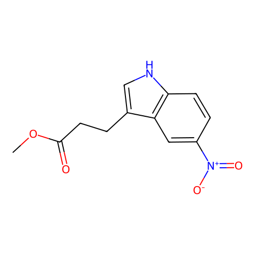 Methyl 3-(5-nitro-1h-indol-3-yl)propanoate structure