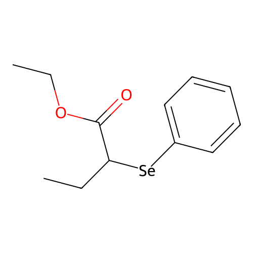 Butanoic acid, 2-(phenylseleno)-, ethyl ester structure