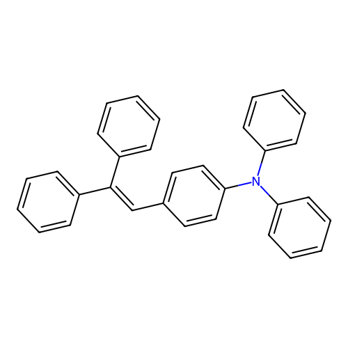 4-(2,2-diphenylethenyl)-N,N-di-phenylbenzenamine structure