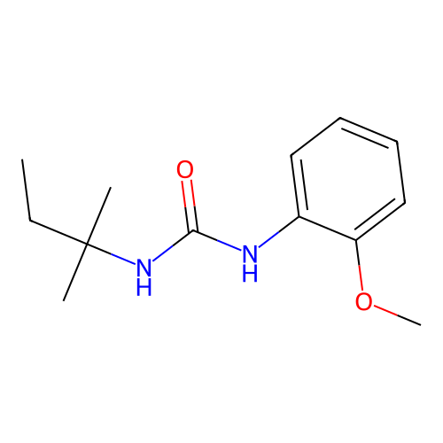 1-(2-Methoxyphenyl)-3-(2-methylbutan-2-yl)urea structure