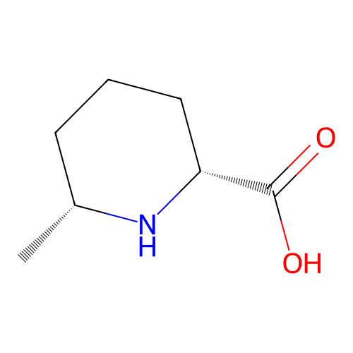 rac-(2R,6R)-6-methylpiperidine-2-carboxylic acid structure