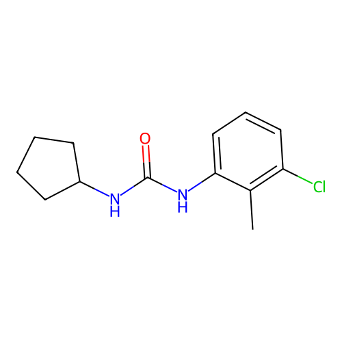 1-(3-Chloro-2-methylphenyl)-3-cyclopentylurea structure