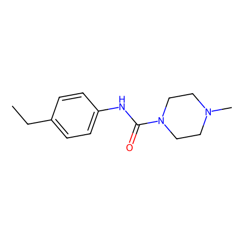 N-(4-ethylphenyl)-4-methylpiperazine-1-carboxamide structure