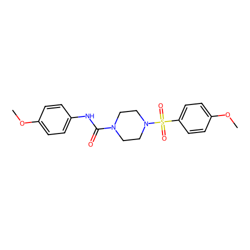N-(4-methoxyphenyl)-4-(4-methoxyphenyl)sulfonylpiperazine-1-carboxamide structure