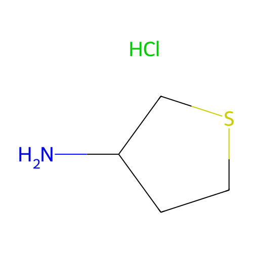 Thiolan-3-amine hydrochloride structure