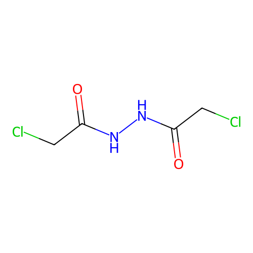 2-chloro-N'-(2-chloroacetyl)acetohydrazide structure