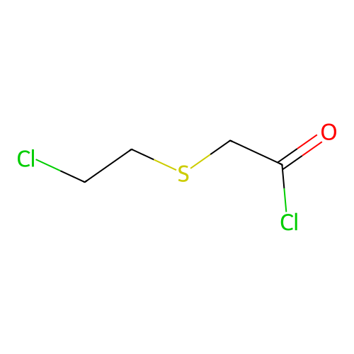 [(2-Chloroethyl)sulfanyl]acetyl chloride structure