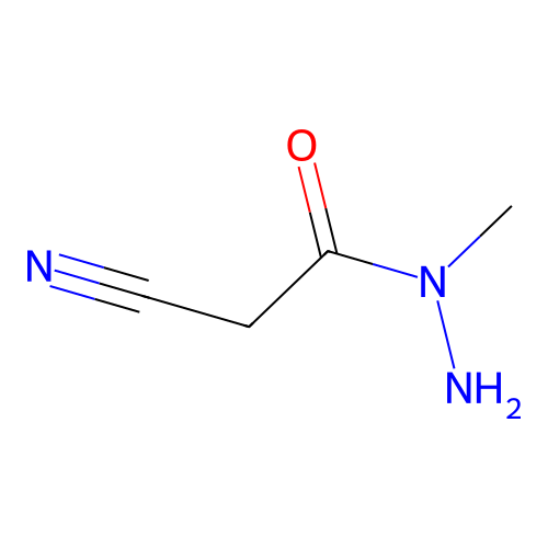 2-cyano-N-methylacetohydrazide structure