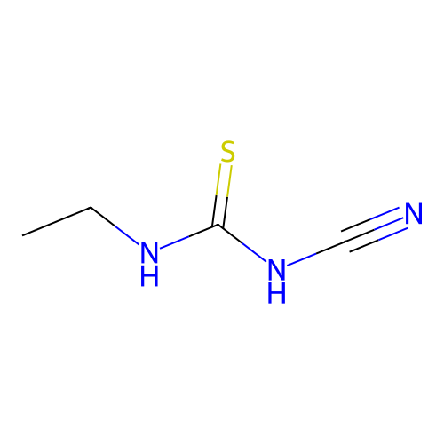 1-Cyano-3-ethylthiourea structure