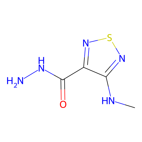 4-(Methylamino)-1,2,5-thiadiazole-3-carbohydrazide structure